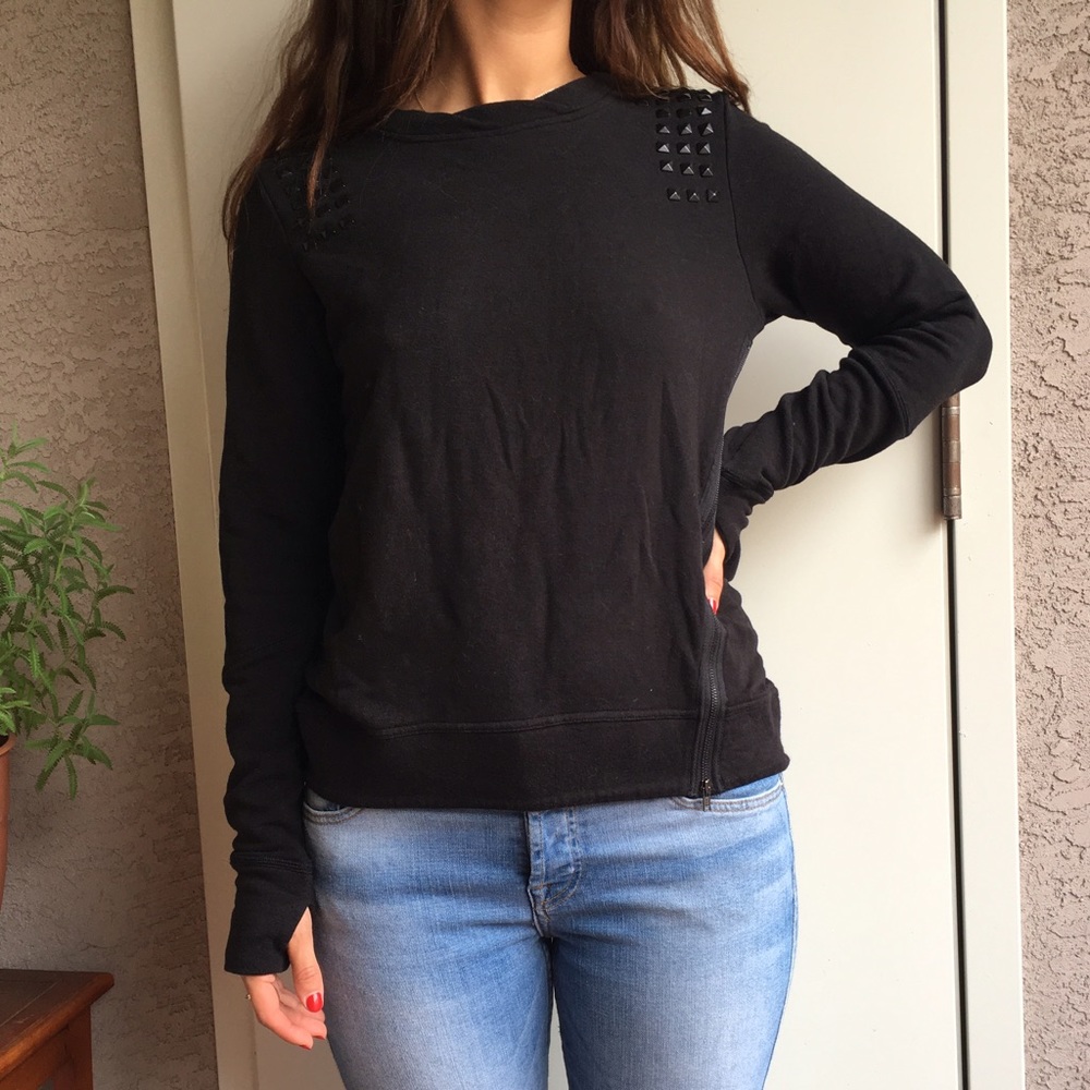 Black sweater with studs